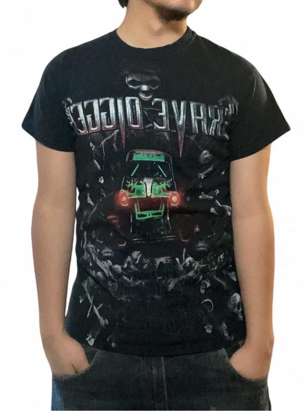 Vintage Grave Digger Monster‎ Jam Truck Skull Graphic T-Shirt Size S